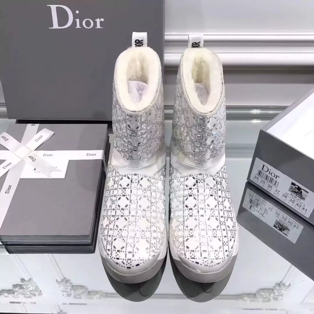 christian dior boots luxury fashion australian wool white